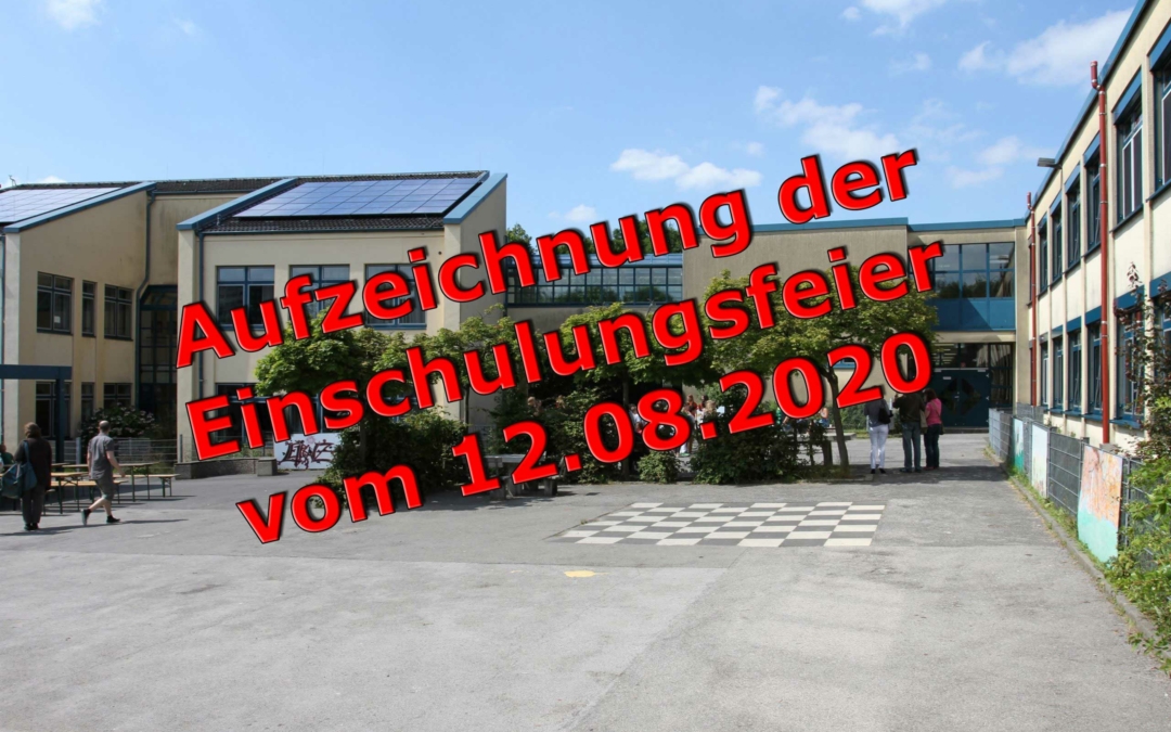 Aufzeichnung der Einschulungsfeier