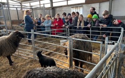 Ausflug der 5b zum Bio-Bauernhof